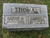 Thomas, Asahel C. and Hattie A